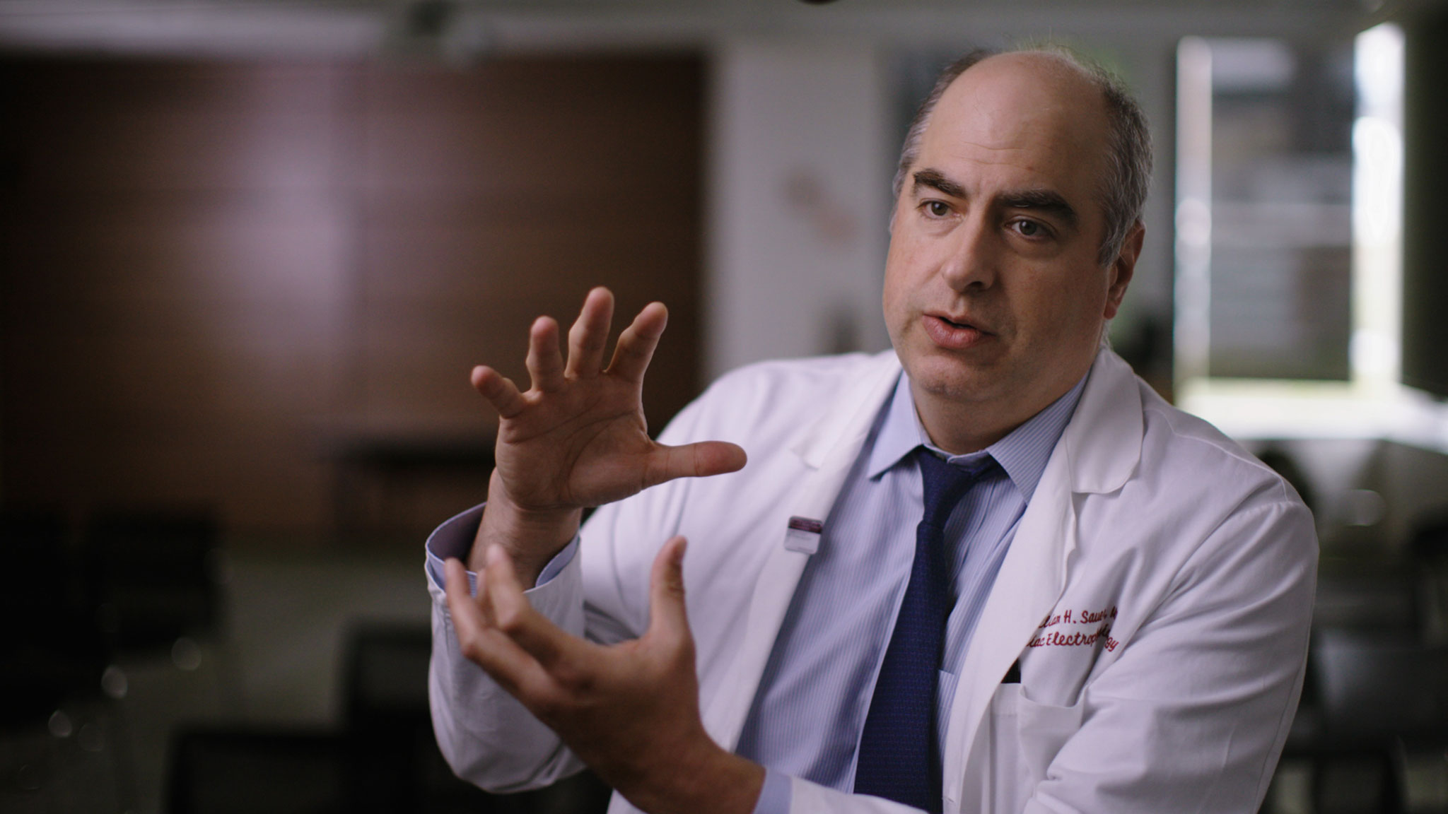 Dr. William Sauer explains what atrial fibrillation is in a short documentary about AFib and ablation procedures